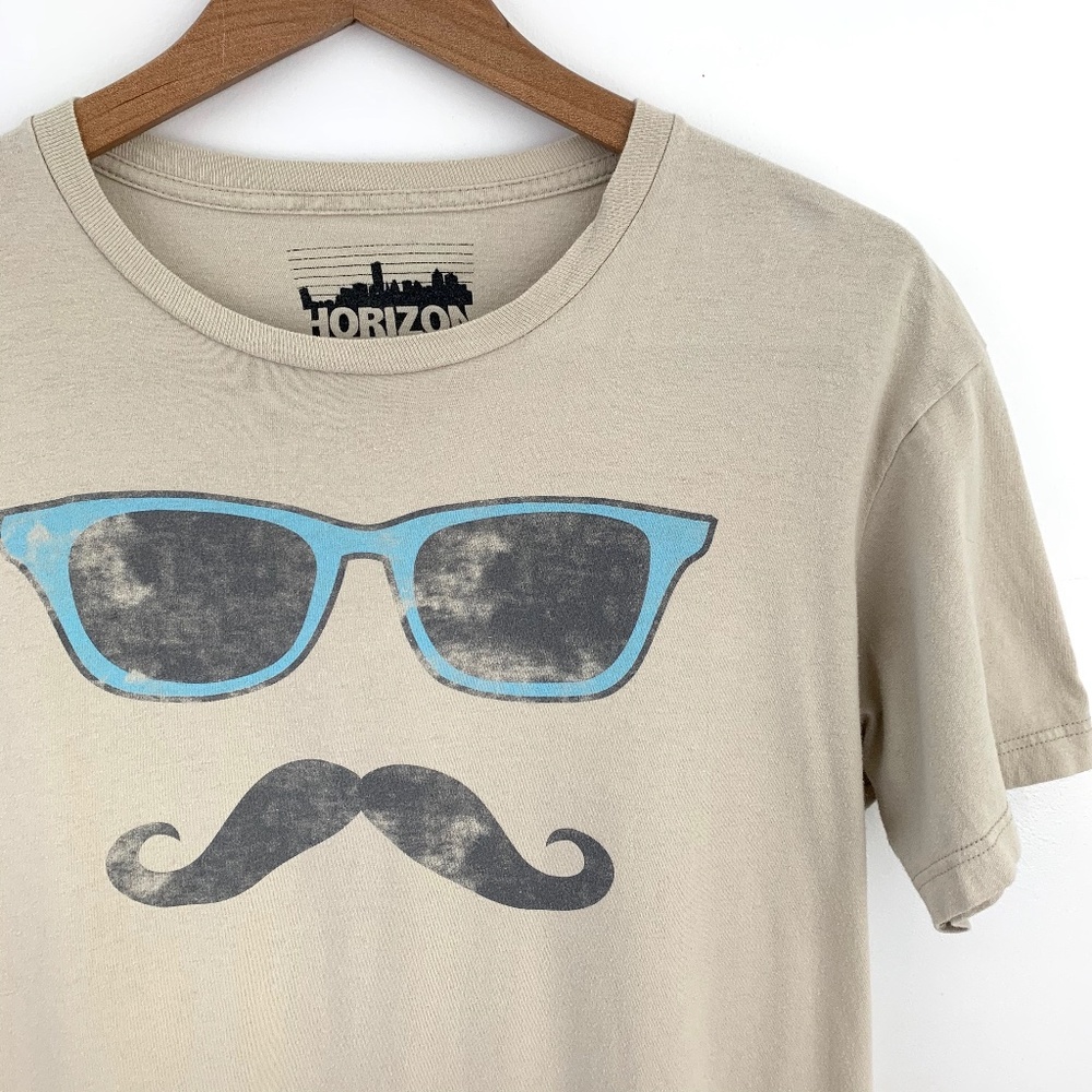 Sunglasses & Moustache Unisex Graphic Tee